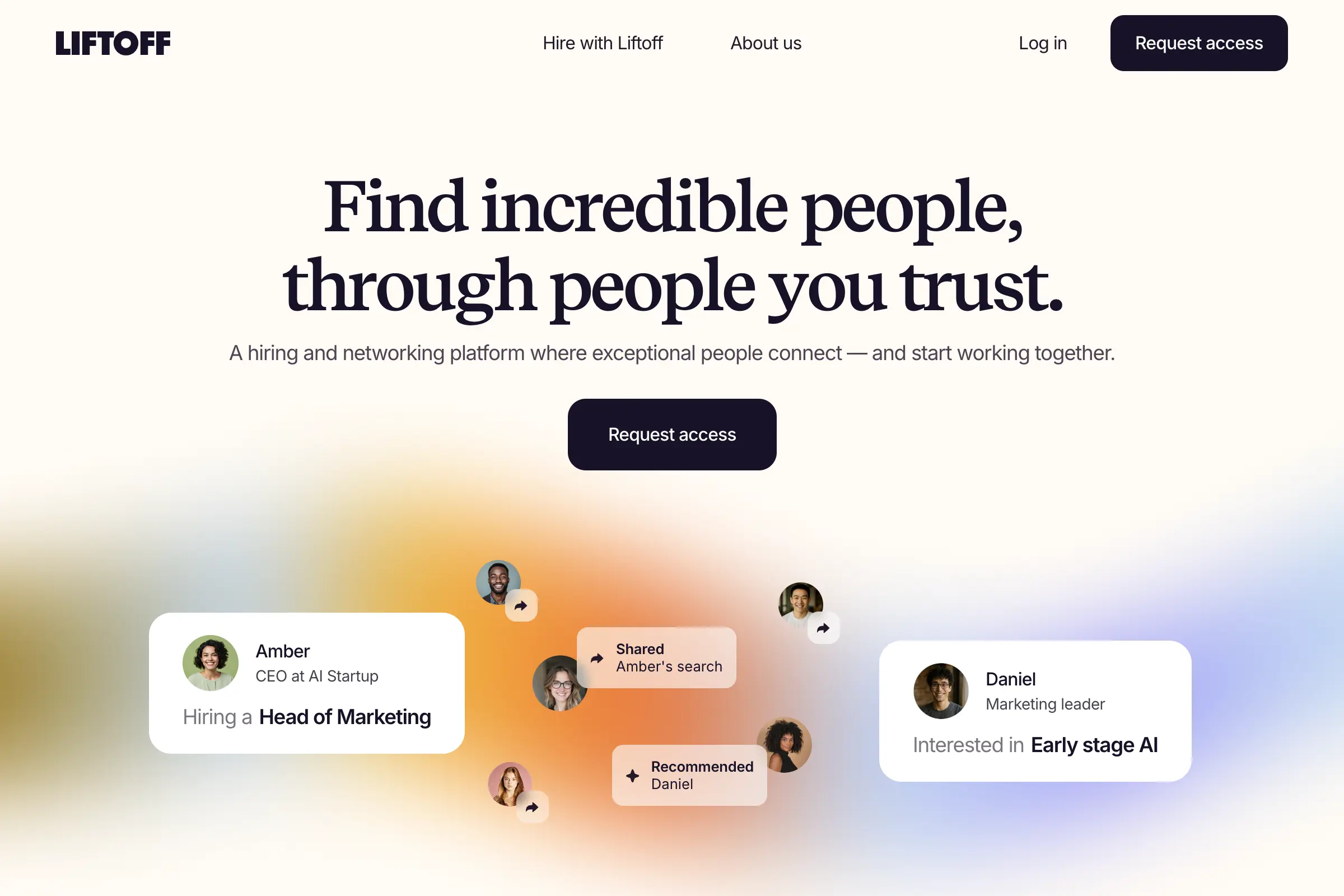 Liftoff website by Aaron Rolston
